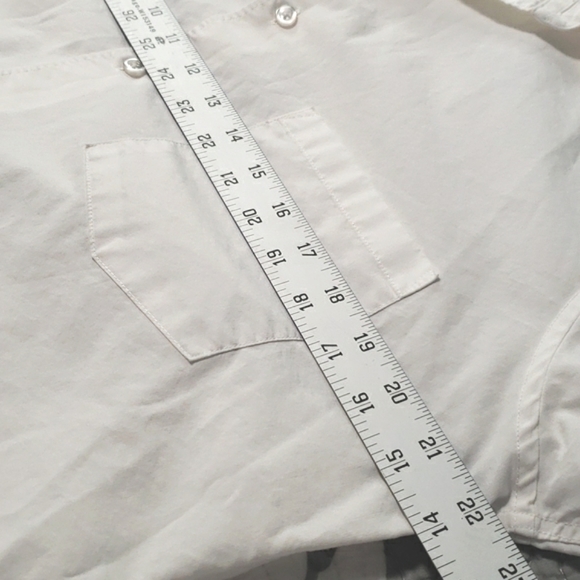 Alfani Fitted Stretch Fabric White Button Down Business Shirt, 15 1/2 32-33 - Picture 6 of 15